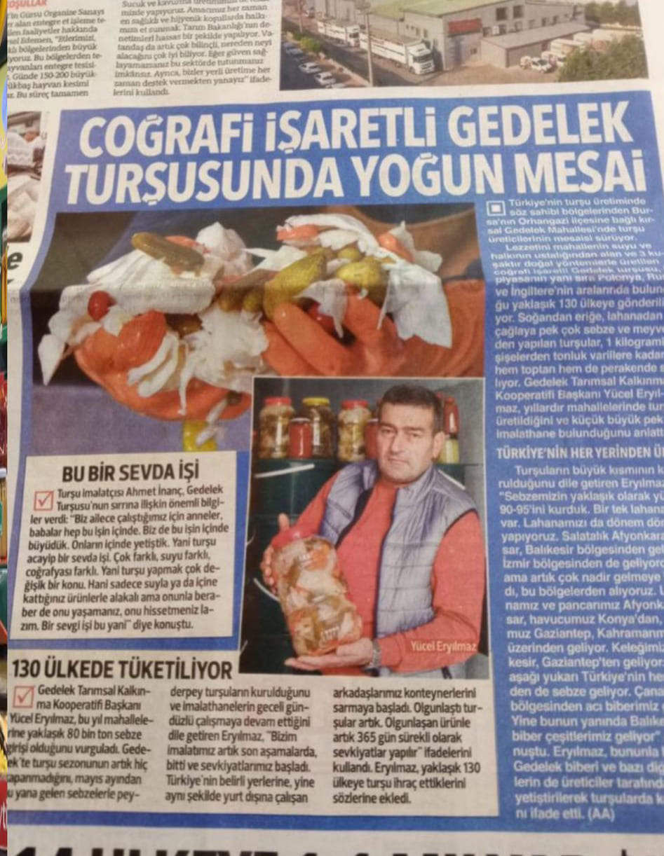 Yücel Turşu & Zeytin basında
